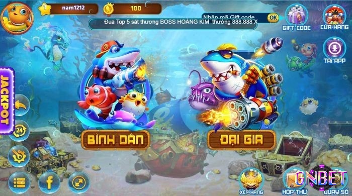 Bắn cá Hoàng Kim có lối chơi đơn giản với nhiều phòng chơi